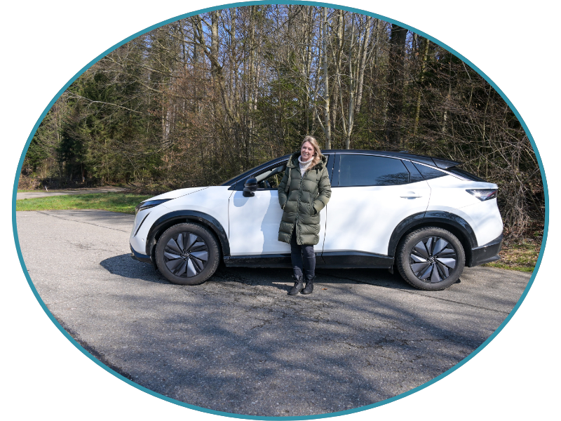 Zurück im Team: Selina Zulauf – 1. AD mit E-Auto unterwegs
